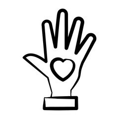 Obraz premium Volunteer Work Icon