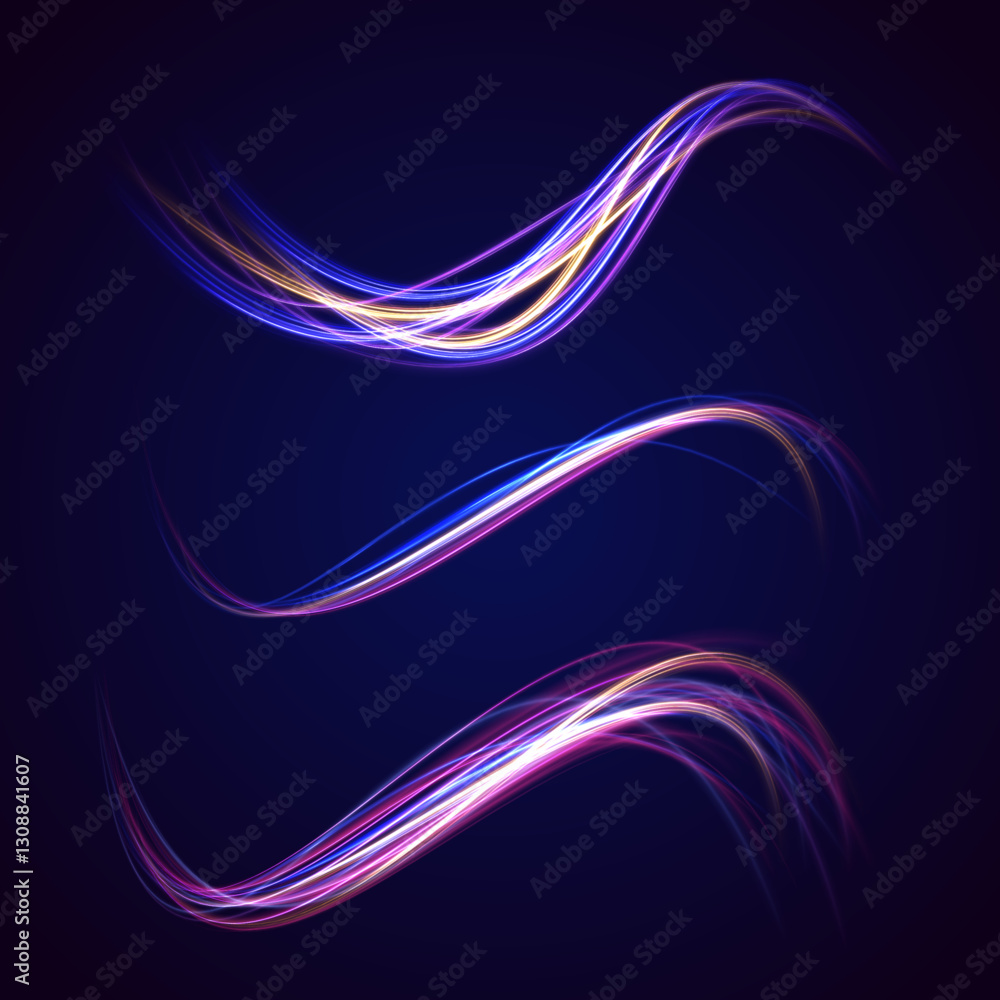 Aufkleber concept of leading in business, hi tech products, warp speed wormhole science vector design. the ene