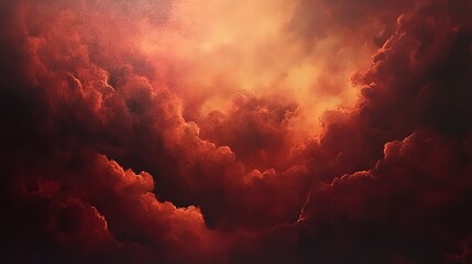 Deep burgundy and copper clouds, rich and luxurious with glossy finish