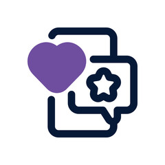 social media dual tone icon. Sleek and modern vector icon for websites, mobile apps, marketing materials, and corporate design. Fully scalable and ready to use.