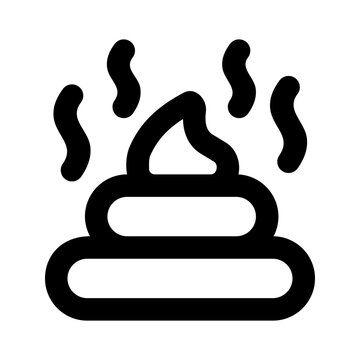 recommend clip art: pet poop outline black style