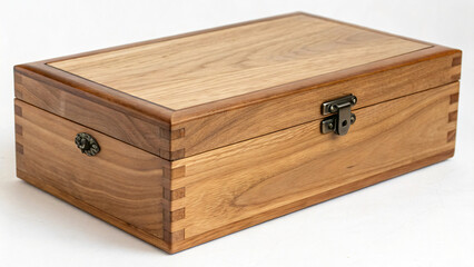 Elegant Wooden Box with Smooth Finish and Intricate Detailing for Storage and Display