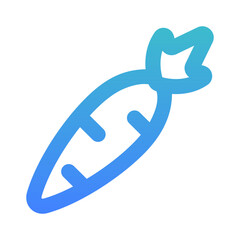 carrot outline gradient style