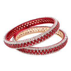 Red & Gold Bangles: Indian Jewelry