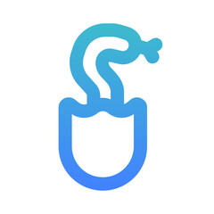 snake child outline gradient style