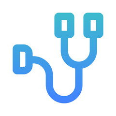 stethoscope outline gradient style