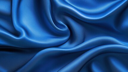 Obraz premium luxurious flowing blue silk background.