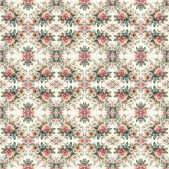 Seamless Floral Pattern Collection: Roses, Daisies & Tropical Blooms for Textile & Fashion Design