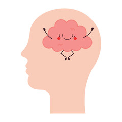 Happy Mind Smiling Brain Clarity