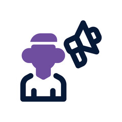 customer dual tone icon. Sleek and modern vector icon for websites, mobile apps, marketing materials, and corporate design. Fully scalable and ready to use.