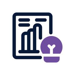 insights dual tone icon. Sleek and modern vector icon for websites, mobile apps, marketing materials, and corporate design. Fully scalable and ready to use.