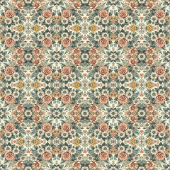 Seamless Floral Pattern Collection: Roses, Daisies & Tropical Blooms for Textile & Fashion Design