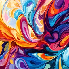 vibrant brush stroke artwork with mixed textures image