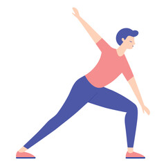 Mind and Body Yoga Stretching Icon