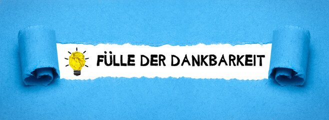 Fülle der Dankbarkeit	
