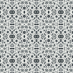 Seamless Floral Pattern Collection: Roses, Daisies & Tropical Blooms for Textile & Fashion Design