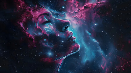 Cosmic Eternity: Spray Paint Technique Unveiling the Art of Space and Imagination