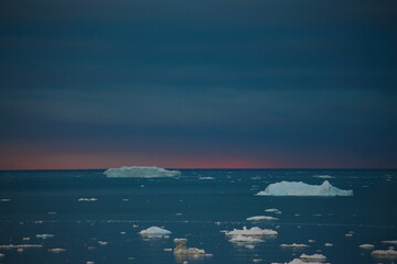 Fototapeta premium Arctic iceberg landscape in Ilulissat, Greenland