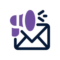 email marketing dual tone icon. Sleek and modern vector icon for websites, mobile apps, marketing materials, and corporate design. Fully scalable and ready to use.