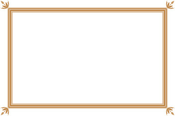 Elements of ornate vintage frames. Border gold on white classic calligraphy swirls, floral motifs. Design print for greeting cards, wedding invitations, restaurant menu, royal certificates. Set 415