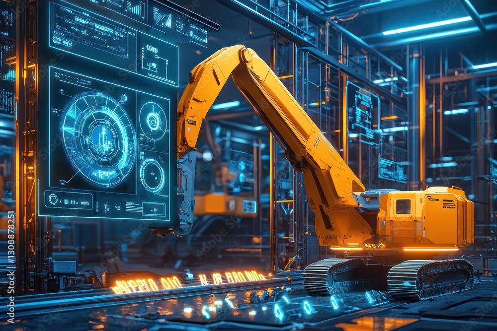 Poster automated machinery enhances mining with efficient, remote monitoring.