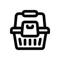 shopping line icon. Clean and minimalist vector icon for websites, mobile apps, presentations, and logos. Fully scalable and customizable for any project.