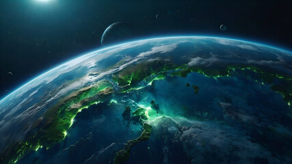 earth and moon