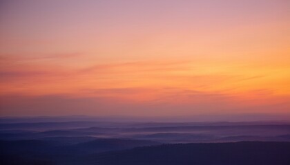 Smooth, airy gradient blending warm peach and soft lavender tones, creating a serene and dreamy sunrise glow with a calming, ethereal atmosphere.
