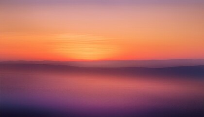 Fototapeta premium Smooth, airy gradient blending warm peach and soft lavender tones, creating a serene and dreamy sunrise glow with a calming, ethereal atmosphere. 