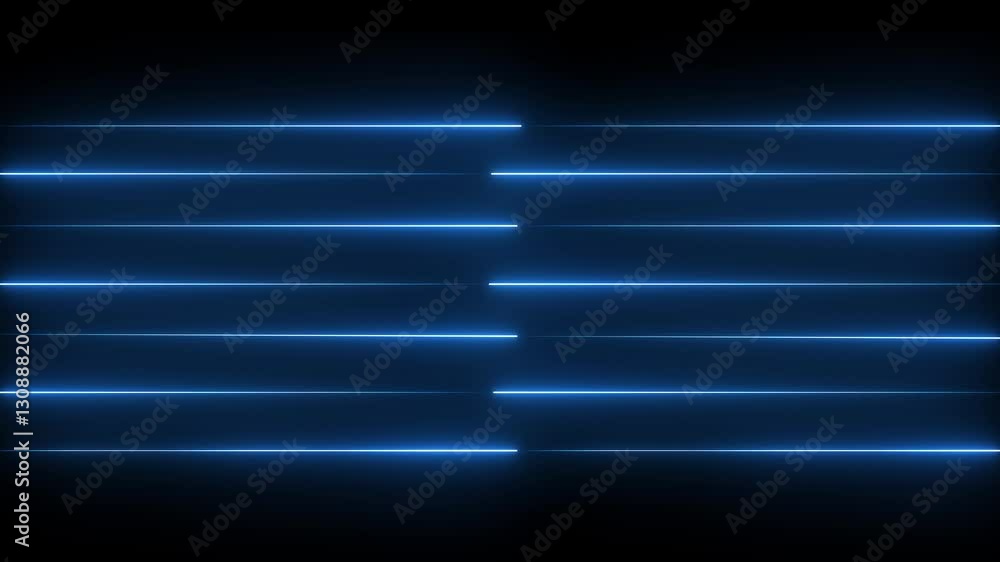 Poster abstract glowing neon lights blinking lines moving animation. colorful neon line moving on backgroun