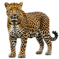 Obraz premium Majestic Wild Cat on White or Transparent Background, PNG format