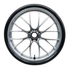 Obraz premium car wheel on white background