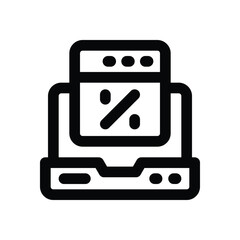 website line icon. Clean and minimalist vector icon for websites, mobile apps, presentations, and logos. Fully scalable and customizable for any project.