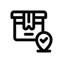 location line icon. Clean and minimalist vector icon for websites, mobile apps, presentations, and logos. Fully scalable and customizable for any project.