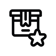 rating line icon. Clean and minimalist vector icon for websites, mobile apps, presentations, and logos. Fully scalable and customizable for any project.