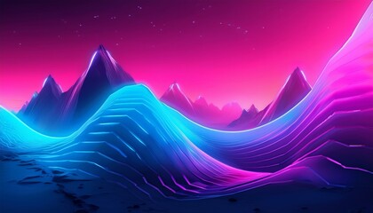 A neon blue to magenta gradient, vibrant and electrifying, perfect for gaming UI with bold, high-energy colors that evoke excitement and dynamic movement.
