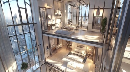 Modern Penthouse Apartment with City Views