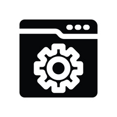 software glyph icon. Strong and solid vector icon for websites, mobile interfaces, presentations, and visual branding. High quality and easy to edit.