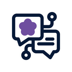 message dual tone icon. Sleek and modern vector icon for websites, mobile apps, marketing materials, and corporate design. Fully scalable and ready to use.