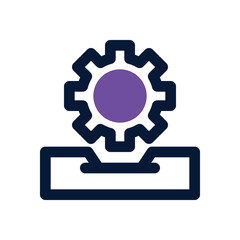 setting dual tone icon. Sleek and modern vector icon for websites, mobile apps, marketing materials, and corporate design. Fully scalable and ready to use.