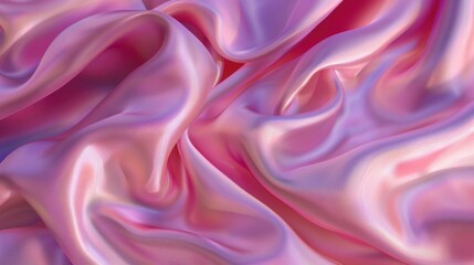 Obraz premium A soft pink and purple fabric creates beautiful elegant folds