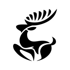deer silhouette vector