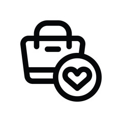 favorite line icon. Clean and minimalist vector icon for websites, mobile apps, presentations, and logos. Fully scalable and customizable for any project.