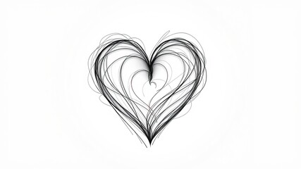 Abstract Valentine's Day Heart Design for Digital Art