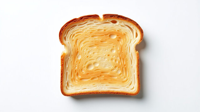 toasted bread slice white background loaf tasty enjoyable eat everyday breakfast snack