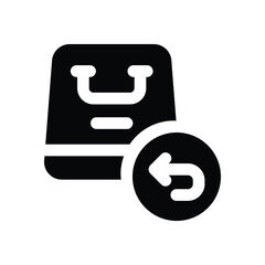 return glyph icon. Strong and solid vector icon for websites, mobile interfaces, presentations, and visual branding. High quality and easy to edit.