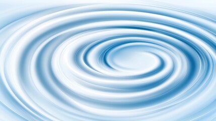 Abstract blue ripple effect with smooth silky circular waves. Soft cream. Zen, tranquility, beauty concept
