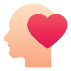 Gradient color icon, illustration for People, love, valentines day.