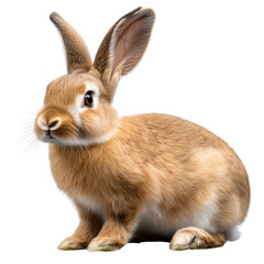 Fototapeta premium Rabbit Easter, cut out, object, on Transparent background