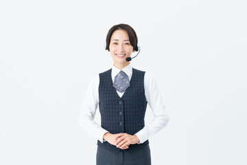 ミドルのオペレーターの女性